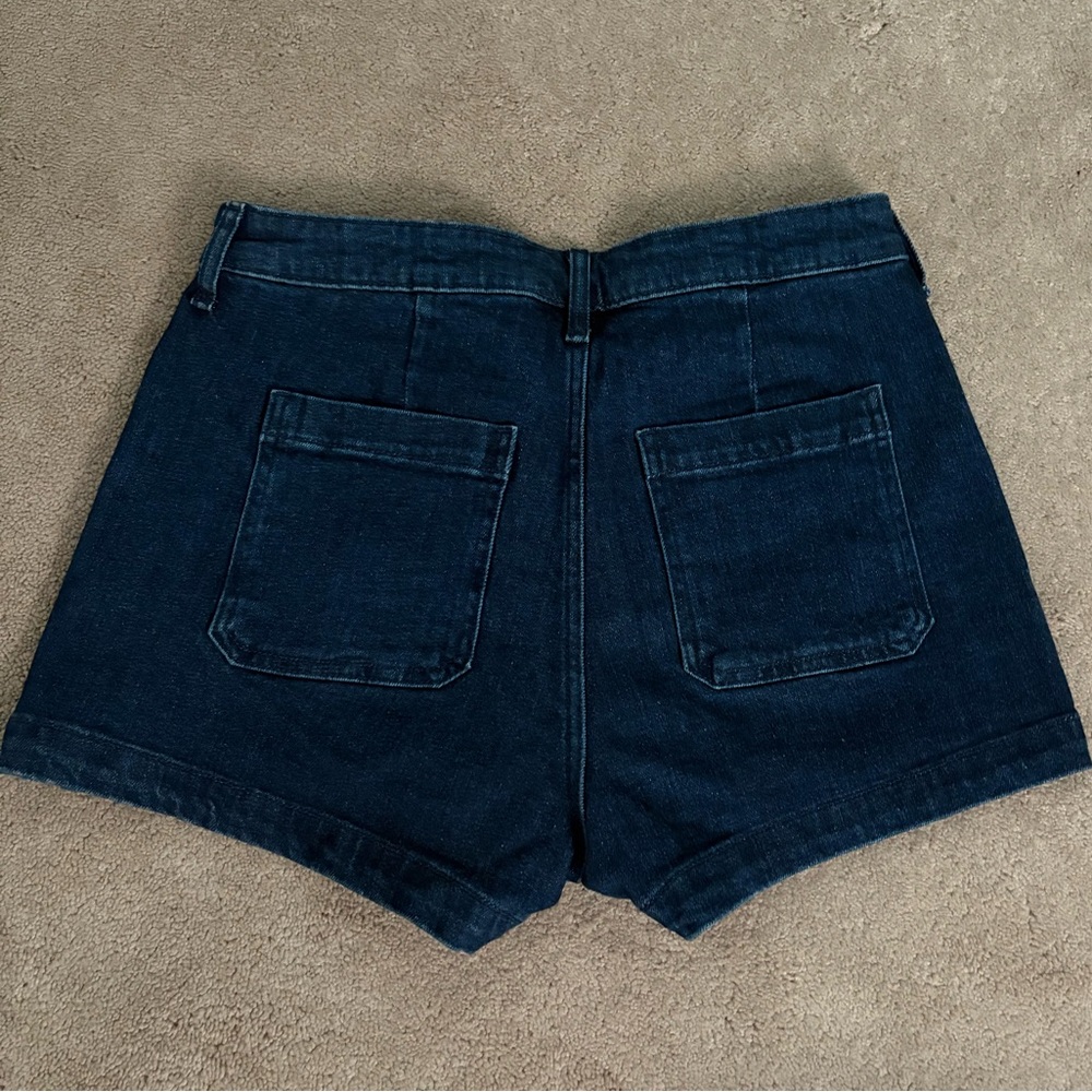 Old Navy Dark Blue Jean Shorts - Picture 3 of 4